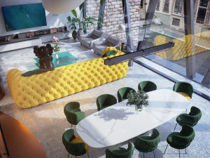 projeto de casa flutuante Modelo 3D