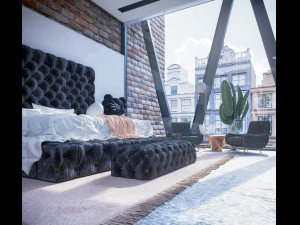 projeto de casa flutuante Modelo 3D