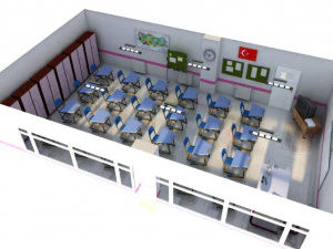 Classroom 3D Model