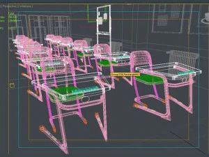 Classroom 3D Model