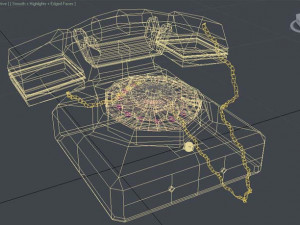 old phone 3D-Modell