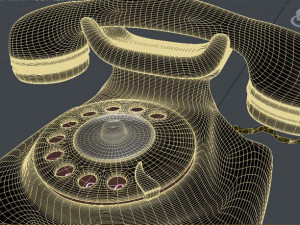 old phone 3D-Modell