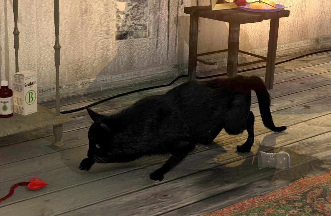 cat 3D Model .c4d .max .obj .3ds .fbx .stl .blend