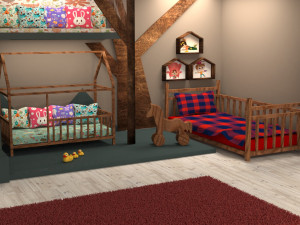 childrens room 3D 모델