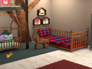 childrens room 3D 모델