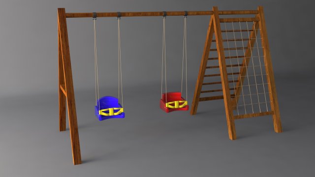 swing set Modelo 3D .c4d .max .obj .3ds .fbx .stl .blend 