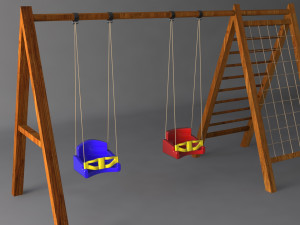 swing set Modelo 3D