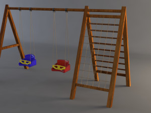 swing set Modelo 3D