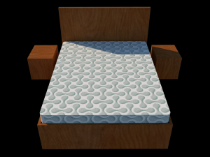 double bed Model 3D