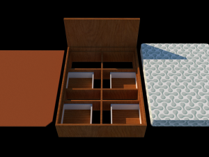 double bed Model 3D