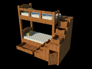 bunk bed 3D Model