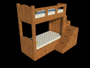 bunk bed 3D Model