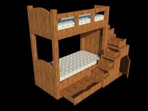 bunk bed 3D Model