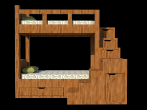 bunk bed 3D Model
