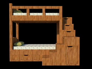 bunk bed 3D Model