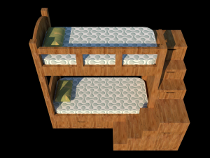 bunk bed 3D Model