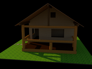 wooden house Modello 3D