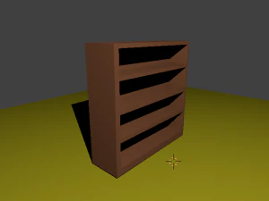 B&uuml;cherregal 3D Modell
