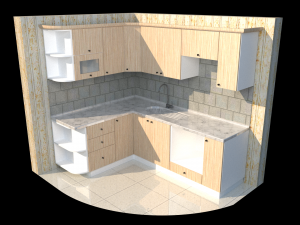 kitchen cupboard 3D मॉडल
