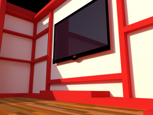 room and tv unit 3D मॉडल