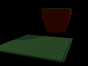 potted grass 3D मॉडल