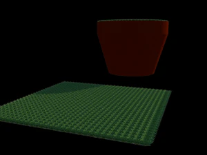 potted grass 3D Model
