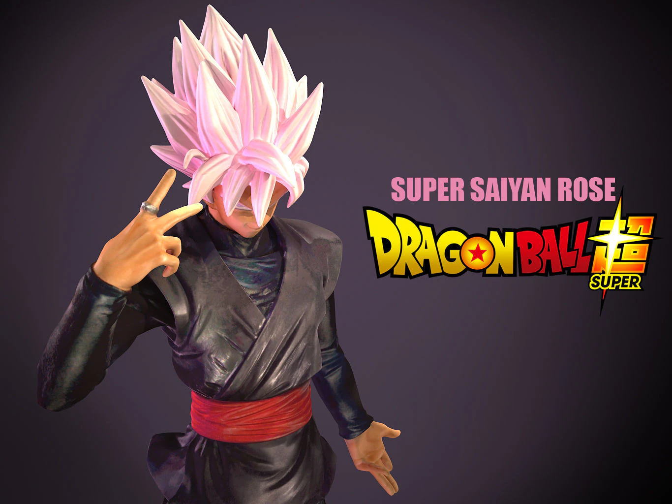 ssj rose 3D Print Model .c4d .max .obj .3ds .fbx .stl .blend 