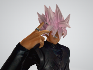 ssj rose 3Dプリントモデル