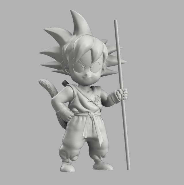 goku kid Modèles 3D en vedette .c4d .max .obj .3ds .fbx .stl .blend 