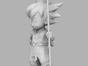 goku kid Modèles 3D en vedette