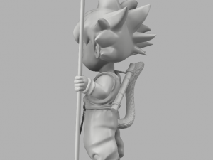 goku kid Modèles 3D en vedette
