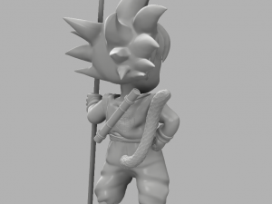 goku kid Modèles 3D en vedette