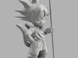 goku kid Modèles 3D en vedette