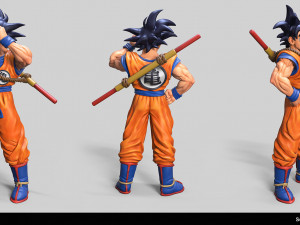 goku Modèles 3D en vedette