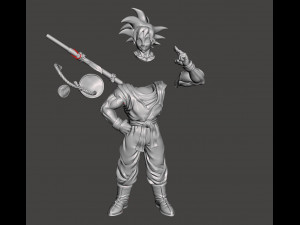 goku Modèles 3D en vedette
