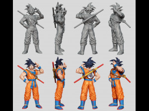 goku Modèles 3D en vedette