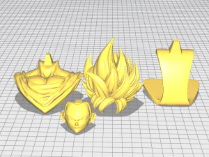 goku ssj blue 3D Print Model