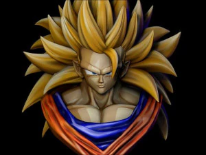 busto de goku ssj3 Modelo de Impressão 3D