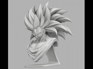 goku ssj3 bust Model do druku 3D