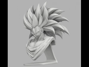 goku ssj3 bust 3D Print Model