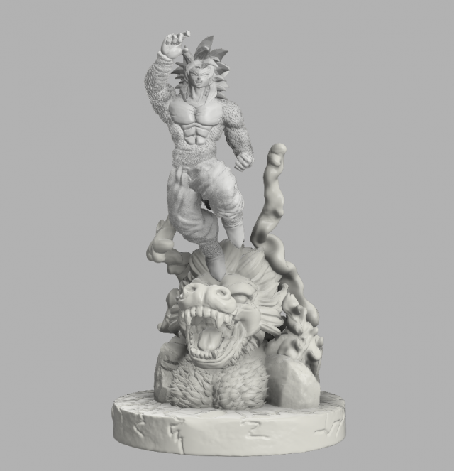 goku ssj4 3D Принт Модель .c4d .max .obj .3ds .fbx .stl .blend 
