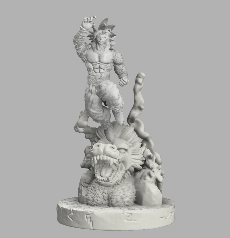 goku ssj4 3D Print Model .c4d .max .obj .3ds .fbx .stl .blend
