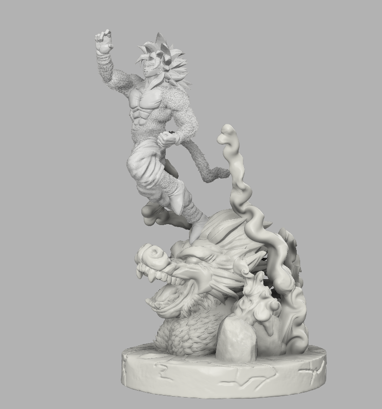 goku realista 3D Print Model in Sculpture 3DExport
