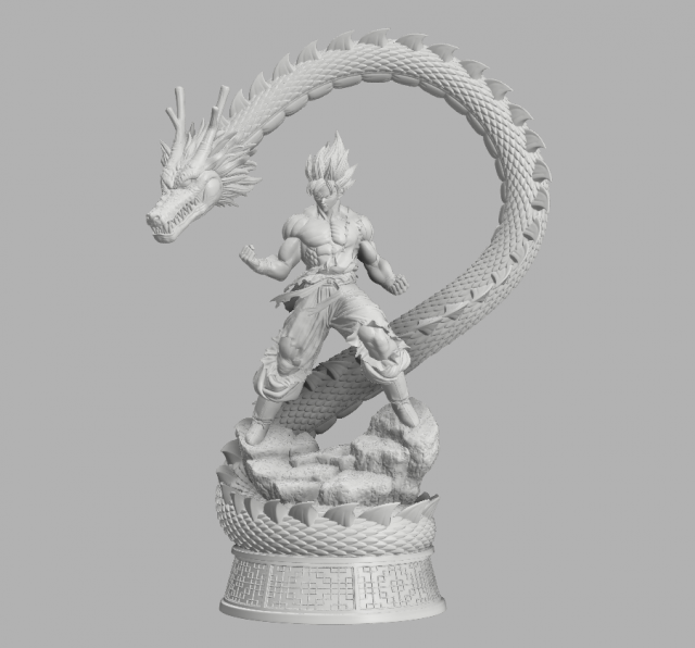 goku unbreakable 3D printmodel .c4d .max .obj .3ds .fbx .stl .blend