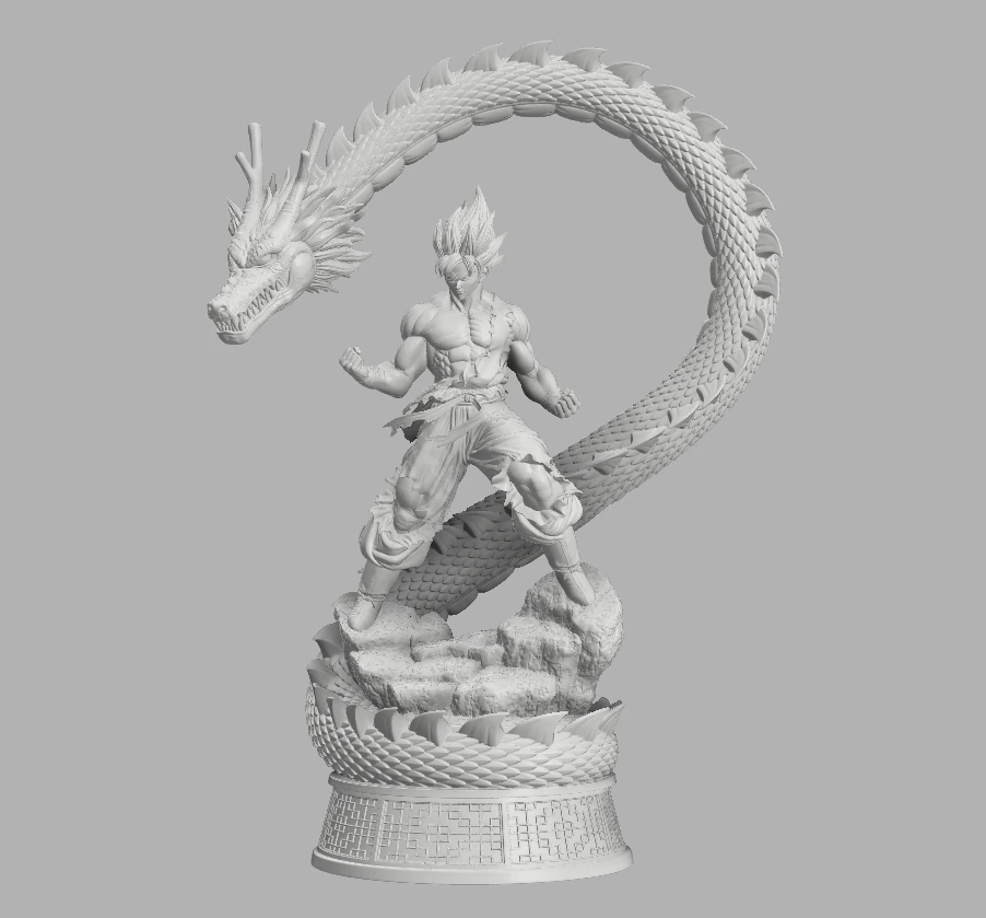 goku inquebr&aacute;vel Modelo de Impressão 3D .c4d .max .obj .3ds .fbx .stl .blend 