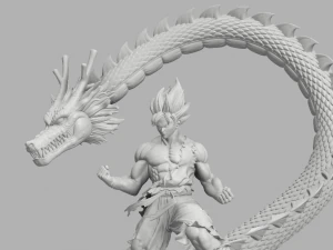 goku inquebr&aacute;vel Modelo de Impressão 3D