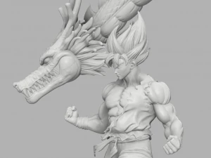 goku inquebr&aacute;vel Modelo de Impressão 3D