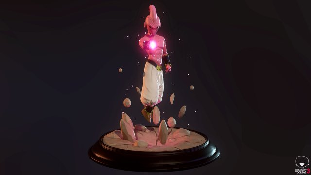 kid buu 3D Принт Модель .c4d .max .obj .3ds .fbx .stl .blend 