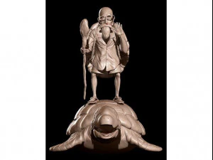 tartaruga roshi Modelo de Impressão 3D