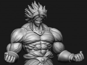 broly - dragonball fighterz 3Dプリントモデル